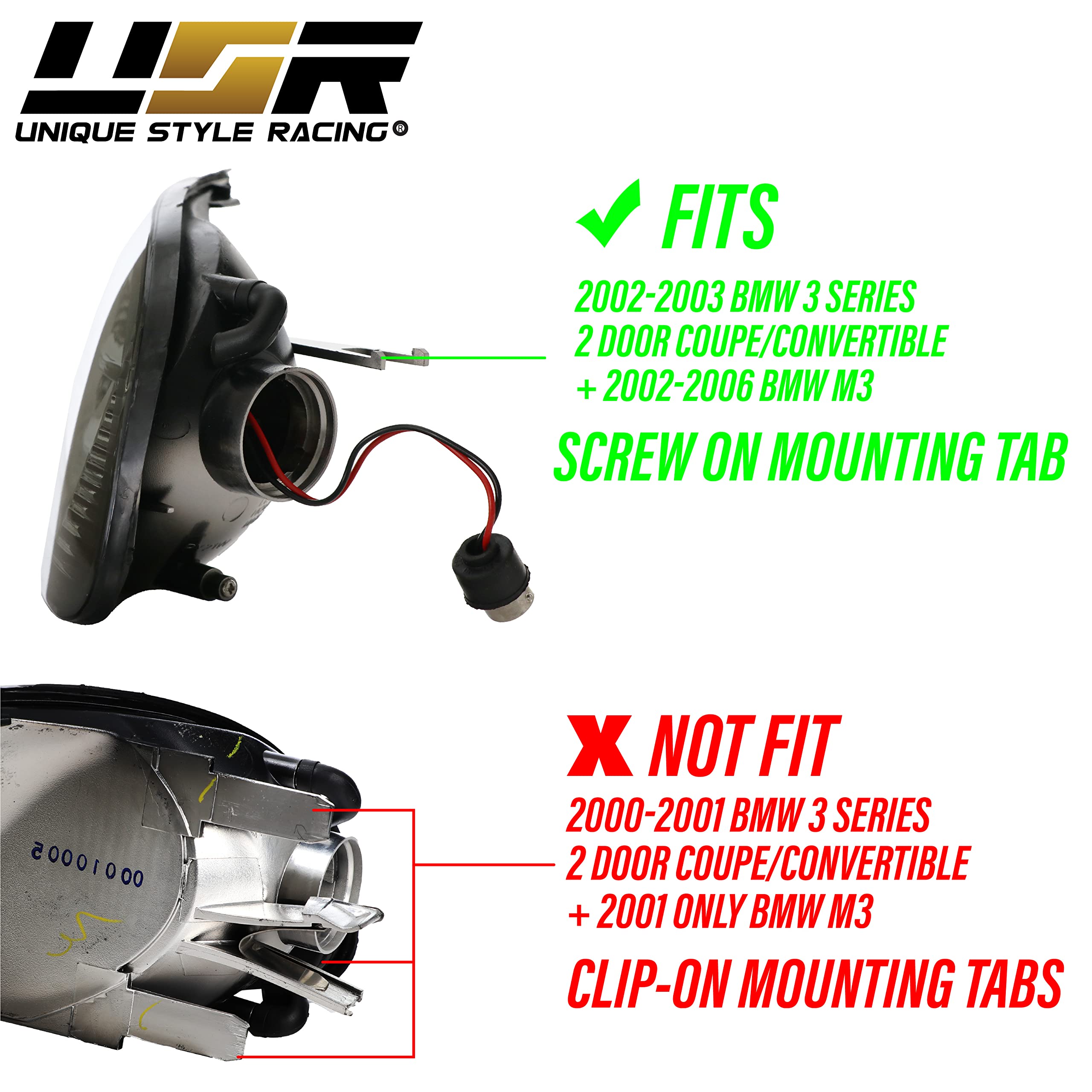 Amazon.co.jp: USR UNIQUE STYLE RACING USR DEPO 02-03 E46 2D LED